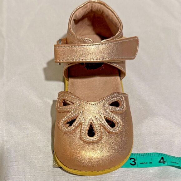 Livie and Luca petal 2.0 sandals rose gold girls 8 Mary Jane pink sparkle vegan - Picture 8 of 8